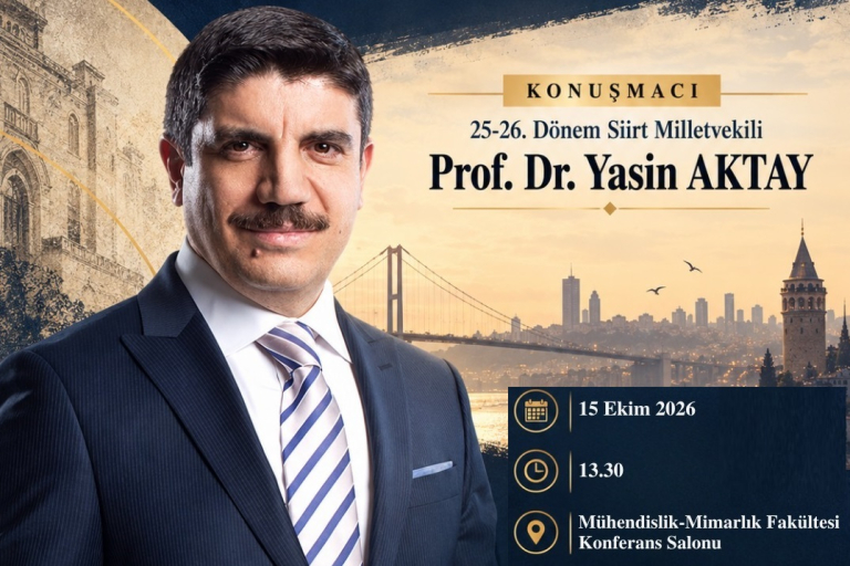 "Modernleşmenin Kavşağında Türkiye: Neyi Kazandık, Neyi Kaybettik?" Konulu Konferans Düzenlenecektir